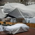 thumbnail image 6 of Platinum Shield Weatherproof Car Cover Compatible with 1992 Cadillac Allante Coupe,Convertible 2 Dr - Protect Water, Snow, Sun - Fleece Lining - Free Cable Lock, Storage Bag & Wind Straps, 6 of 8