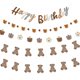 thumbnail image 2 of Guirnalda de oso de dibujos animados para niños, banderines de feliz cumpleaños con temática de oso, suministros de decoración de fiesta DIY, 2,5 M, 1 Juego, 2 of 4