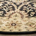thumbnail image 4 of SAFAVIEH Antiquity Beaumont Traditional Wool Area Rug, Black/Ivory, 6' x 6' Round, 4 of 12