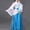 A Blue, variant on Summer School Uniform Dresses Girls Hanfu Performance Dress A-Line Princess Skirts Red Size 4-5 T