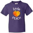 thumbnail image 3 of Inktastic Little Peach Cute Heart Shaped Peach Youth T-Shirt, 3 of 5