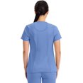 thumbnail image 2 of Top exfoliante Cherokee 2624A para mujer, cuello redondo, 3 bolsillos, XS Ciel, 2 of 9