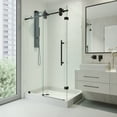 thumbnail image 5 of VIGO Winslow 36 in. L x 48 in. W x 79 in. H Frameless Sliding Rectangle Shower Enclosure Kit in Matte Black with Clear Glass, 5 of 11