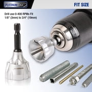 PLATINUMEDGE Deburring External Chamfer Tool with Carbide Blade Deburring Drill Bit for 1/8-3/4”