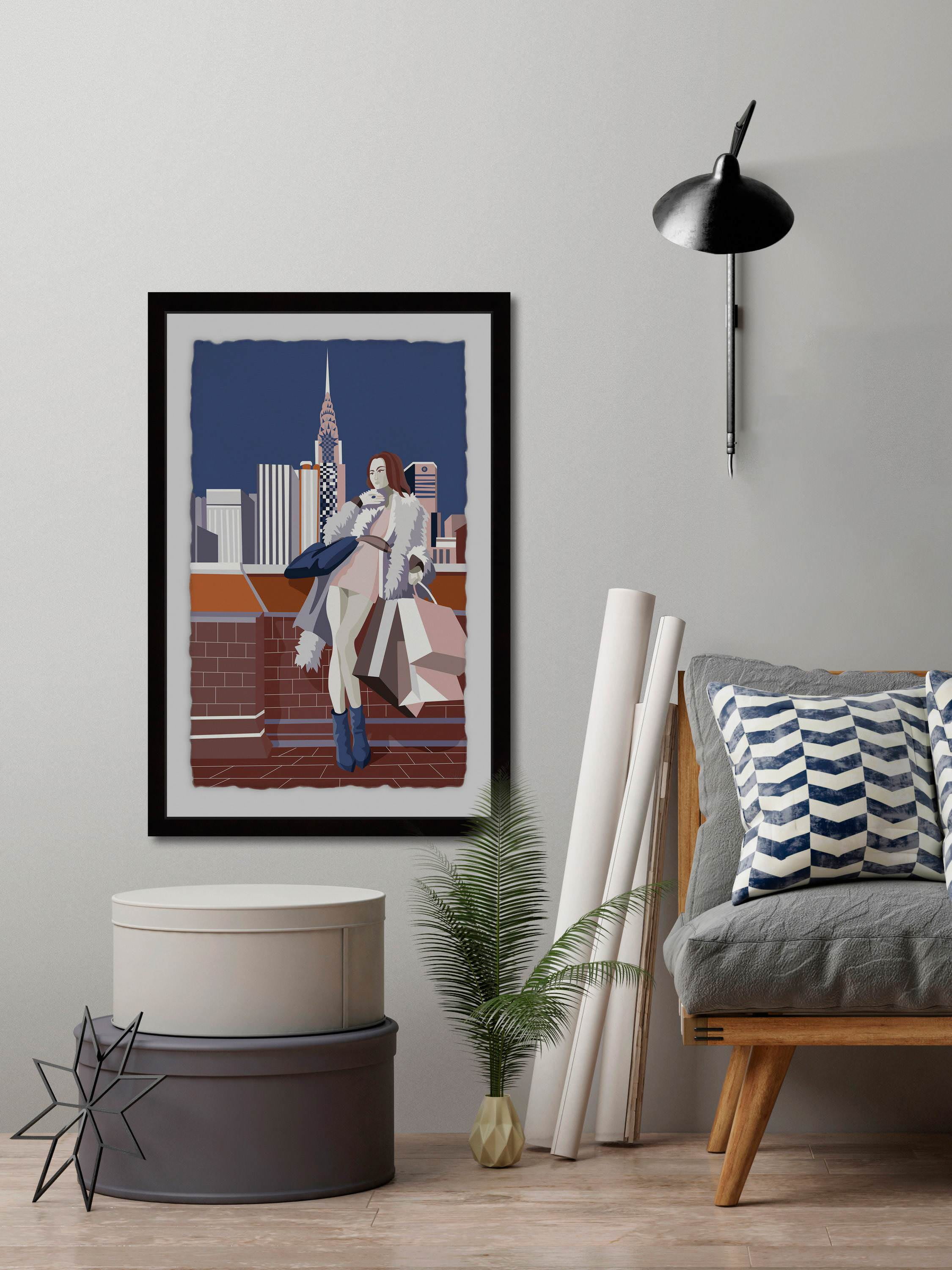 Empire Fashion Ii Framed Painting Art Print, 20.00" x 1.50"