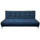 thumbnail image 1 of Sofa Cama Reclinable El Bazar Store Zeus Azul Marino Lino Futon 3 posiciones Abotonado Sala, 1 of 7