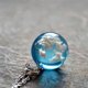 thumbnail image 4 of Chic Transparent Noctilucent Resin Rould Ball White Cloud Eagle Pendant Necklace Blue Sky Moon Choker Jewelry Women Gift, 4 of 5