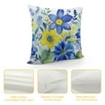 thumbnail image 4 of Nawypu  Throw Pillow Cover Watercolor Floral Wildflowers Blue Yellow Summer Floral Butterflies Animal Cute Decor Lumbar Pillow Case Cushion for Sofa Couch Bed Standard., 4 of 5