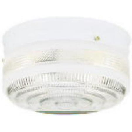 

2 Light Drum Ceiling Fixture White Finish White Glass