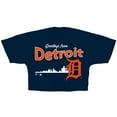 thumbnail image 2 of Women's Fanatics  Navy Detroit Tigers Skyline Crop T-Shirt, 2 of 3