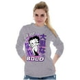 thumbnail image 4 of Kanji Style Betty Boop Be Bold Women's Long Sleeve T Shirt Brisco Brands X, 4 of 6