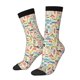 thumbnail image 1 of Balery Famous Places Calcetas Largas con Estampado para Hombre y Mujer – Suaves y Transpirables, Talla Única (US 5-11), 1 of 6