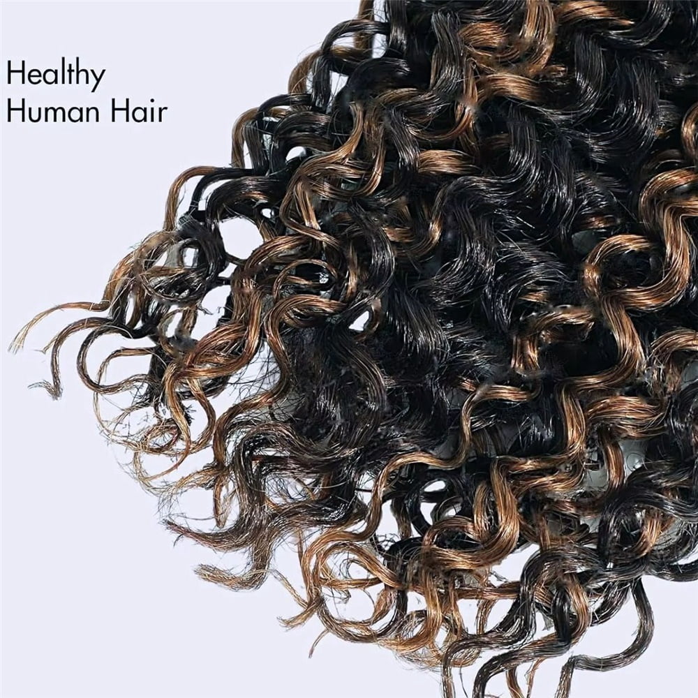Boho Hair for Braiding P1B/30 Highlight 1 Bundle/50g Jerry Curly Bulk Human Braiding Hair