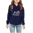 thumbnail image 2 of Lovskoo 2-7 Years Baby Clothes Christmas Toddler Baby Boy's Girl's Hoodie Children's Casual Print Fleece Lined Sweatshirt for The Baby Gift Navy, 2 of 7