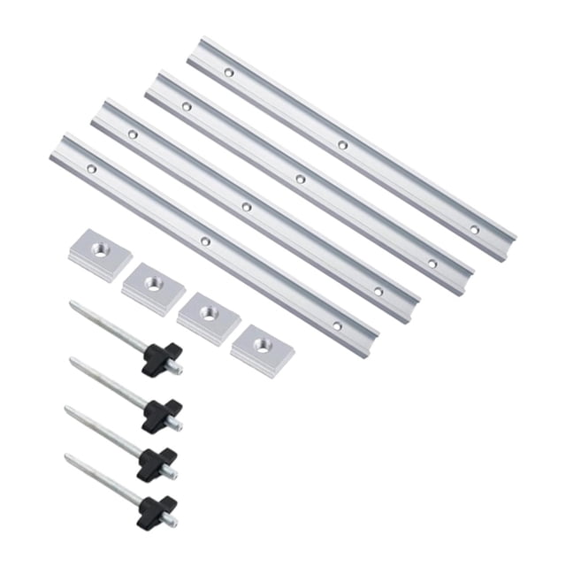 T Kit de perilla T para plantillas de carpintería y accesorios Herramienta de sujeción de alta resistencia T Plateado
