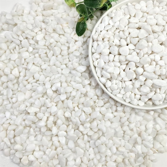 White Natural Perlite,QZS Portable White Pebbles for Indoor Plants,0.77lb Durable Small River Pebbles for Indoor Plants for Home,0.12-0.24"