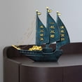 thumbnail image 3 of Estatuilla de , estatua de barco de resina, regalo de año Nuevo Chino 2024, adorno de mesa para escritorio, dormitorio, sala de estar, regalo de Azul mayimx Escultura de escritorio, 3 of 9