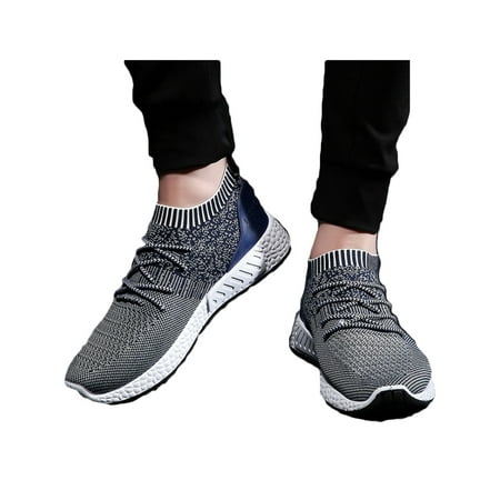 Men's Mesh Breathable Sneakers Slip On Comfort Sports Jogging