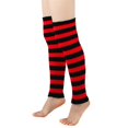 thumbnail image 2 of MESSUEN Leg Warmers Striped Leg Warmers Knitted Leg Warmers for Women Men's Socks for Men Ladies Leg Warmers Leg Warmers Women Red One Size, 2 of 4