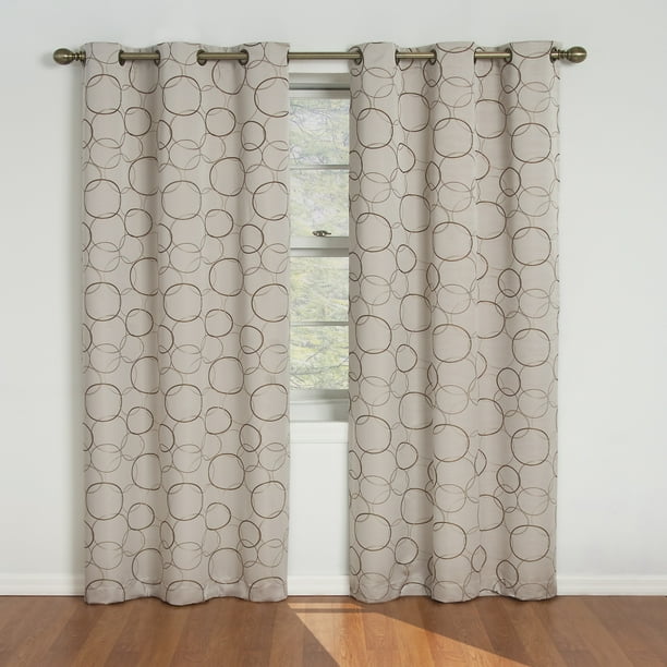 Eclipse Zodiac Blackout Grommet Curtain Panel, Beige, 42 x 108