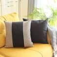 thumbnail image 5 of Tan Houndstooth Decorative Throw Pillow, 5 of 8