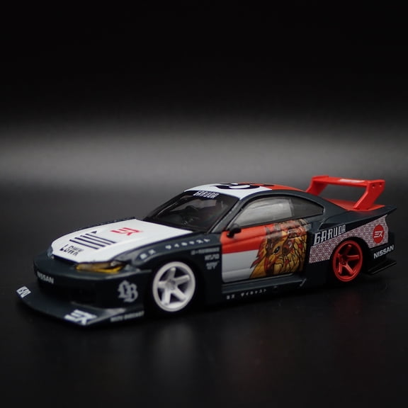 Open Box NISSAN S15 SILVIA LB SUPER SILHOUTTE GARUDA 1:64 SCALE DIORAMA DIECAST MODEL CAR