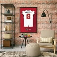 thumbnail image 2 of Baker Mayfield Tampa Bay Buccaneers Away Jersey Framed Art Print, 2 of 2