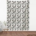 thumbnail image 4 of Romantic Fabric by the Yard, Abstract Rose Silhouettes with Butterflies, Decorative Upholstery Fabric for Sofas and Home Accents, Grey Salmon by Ambesonne, 4 of 5
