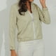 thumbnail image 5 of Puntoco Mujer Primavera Otoño Estampado Cremallera Manga Larga Slim Fit Chaqueta Flash Picks Puntoco Puntoco-4659, 5 of 7