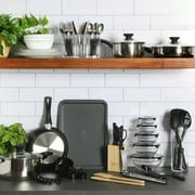 Gibson Home Stainless Steel Cookware Set, Pots and Pans with Dinnerware, Bakeware, and Utensils, 72-Piece
