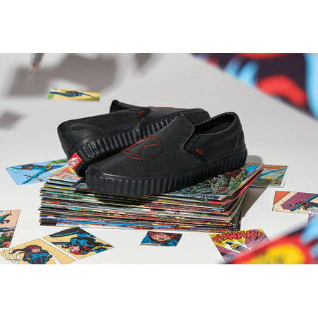 Vans Classic Slip On Marvel Black Widow Women's Skate Shoes Size 6.5