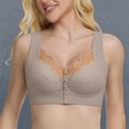 thumbnail image 3 of MEICHEN Womens Front Closure Wireless Bras Padded Full Coverage Comfort Everyday Bralettes Seamless Underwear, 3 of 4
