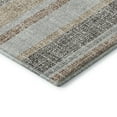 thumbnail image 3 of Addison Rugs Mayfield Premium Machine Washable Transitional Stripes Gray Rectangle Rug, 8' X 10' Machine Washable Transitional Stripes Gray Oversized Sherpa Throw Blanket, 3 of 6