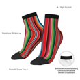 thumbnail image 6 of Fuzoiu Mexican Serape Blanket Stripes Print Adult Socks, Crew Moisture-wicking Socks, Unisex Cushion Crew Socks,Casual Sports Ankle Socks, 6 of 7