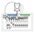 thumbnail image 4 of Smart Home Energy Monitor, Settable 3 Phases 4 Wires Pluggable Card Ring Real Time Electricity Monitor 2.4GHz External Antenna 90-380VAC  for Homes, 4 of 7