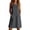 Dark Gray-dress, variant on YFNNUP Summer Dress for Women Crew Neck Midi Dresses Lightweight Sleeveless Sundress Casual Vacation Sundresses with Button Pockets Blue S