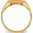 thumbnail image 2 of 14K Yellow Gold 9.0X11.0mm Closed Back Signet Ring (Size 6) Made In United States rs344, 2 of 5