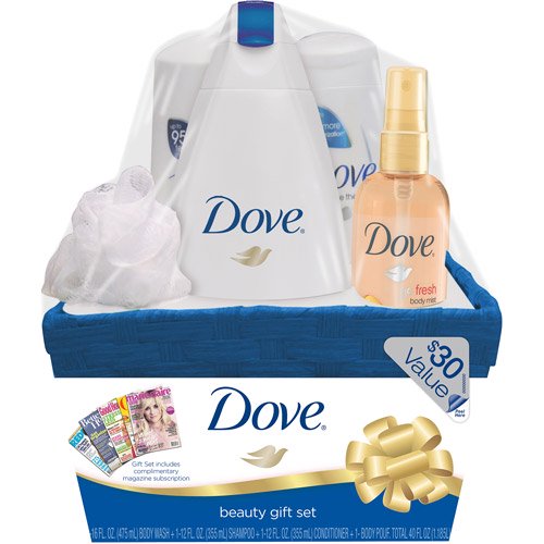 Dove Beauty 4Piece Gift Set with Bonus Magazine Subscription (Value