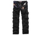thumbnail image 4 of Cethrio Cargo Pants Men Loose Fit- Fall and Winter Clearance Loose Plus Size with Pockets Workout Casual Outdoor Casual Black Cargo Pants Size M, 4 of 4