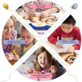 thumbnail image 3 of Latch Hook Rug Kits, Rug Making Kits, DIY Crochet Yarn Rugs, Hooking Craft Kit with Color Pattern Design for Adults Kids (Flowers,23.5" X 15.5"), 3 of 8