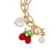 thumbnail image 2 of Set de pulseras doradas CYRA dije color rojo, 2 of 2