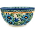 thumbnail image 3 of Polish Pottery 5½-inch Bowl (Evangeline Theme) Signature UNIKAT Hand Painted in Boleslawiec, Poland + Certificate of Authenticity, 3 of 6