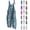 C-Blue, variant on 2025 New Women Fashion Plus Size Print Sleeveless Two Pocket Casual Overalls Jumpsuit Jumpsuit Pants,S-5XL