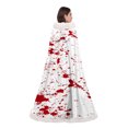 thumbnail image 2 of Capa larga con capucha para mujer, con estampado de Halloween, informal, blusa de poliéster, 2 of 5