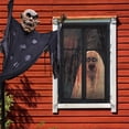 thumbnail image 4 of Décoration de Fenêtre d'Halloween Rideau Effrayant pour Fenêtre Porte Couverture de Fête Décoration Extérieure, 4 of 5