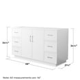 thumbnail image 3 of Wyndham Collection WCH747460SIOCXSXXMXX Elan Tk 60" Single Free Standing Vanity Cabinet, 3 of 7