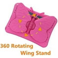 thumbnail image 6 of Kids 3D Butterfly Case for Samsung Galaxy Tab A9+ (X210/X215/X216/X218),360° Rotating Foldable Wing Stand EVA Case Shockproof Cover for Galaxy Tab S9 X710/X716B/X718U/S9 FE 5G X510/X516B/X518U,Rose, 6 of 10