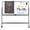 Standard Board - Black - 70x36 Inches, variant on TSJ-OFFICE Rolling Glass Whiteboard on Wheels - 48" x 32" Magnetic Mobile Dry Erase Board with Stand, Large Rolling White Board with 25 Sheets Paper Pad, Transparent Tempered Glass Board Office, Home