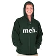 thumbnail image 5 of Meh Careless Sarcastic Satire Funny Zip Up Hoodie Men's Women's Brisco Brands 3X, 5 of 6