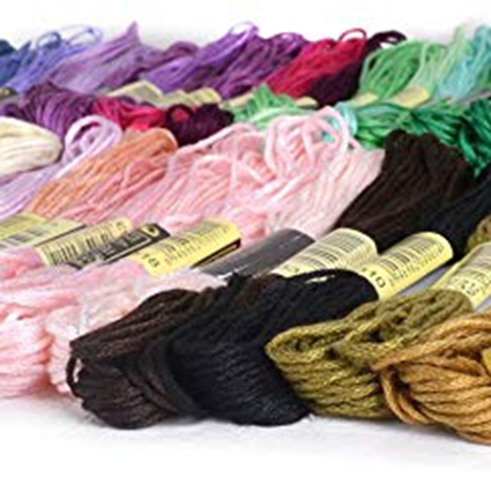 50 Colors 100 Colors Cross Stitch Thread Polyester Cotton Embroidery
